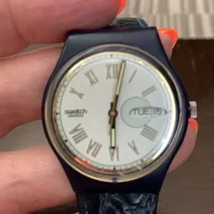 Swatch | Accessories | Swatch Watch With Leather Band Needs 